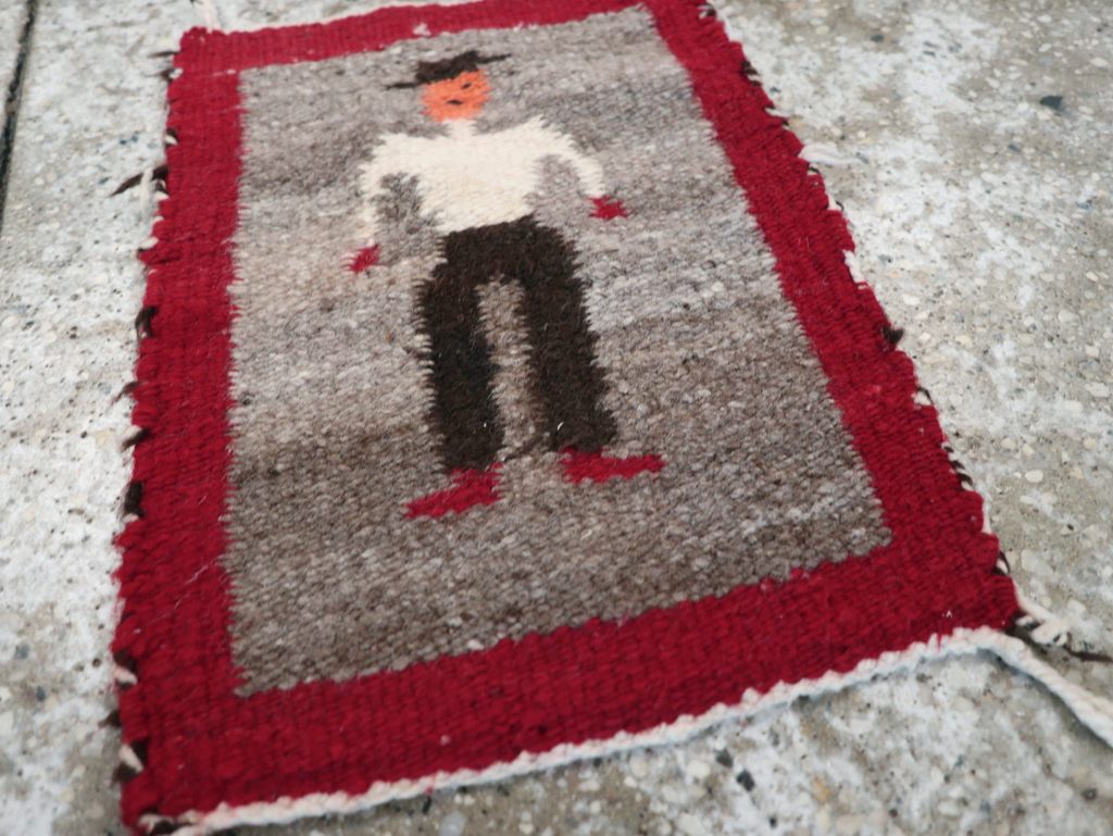 Vintage Pictorial Navajo Kilim, No.31866 - Gss