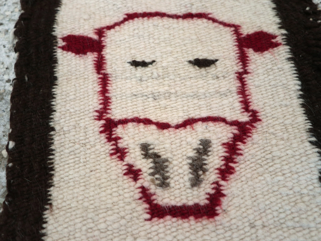 Vintage American Navajo Pictorial Kilim, No.31867 - Gss