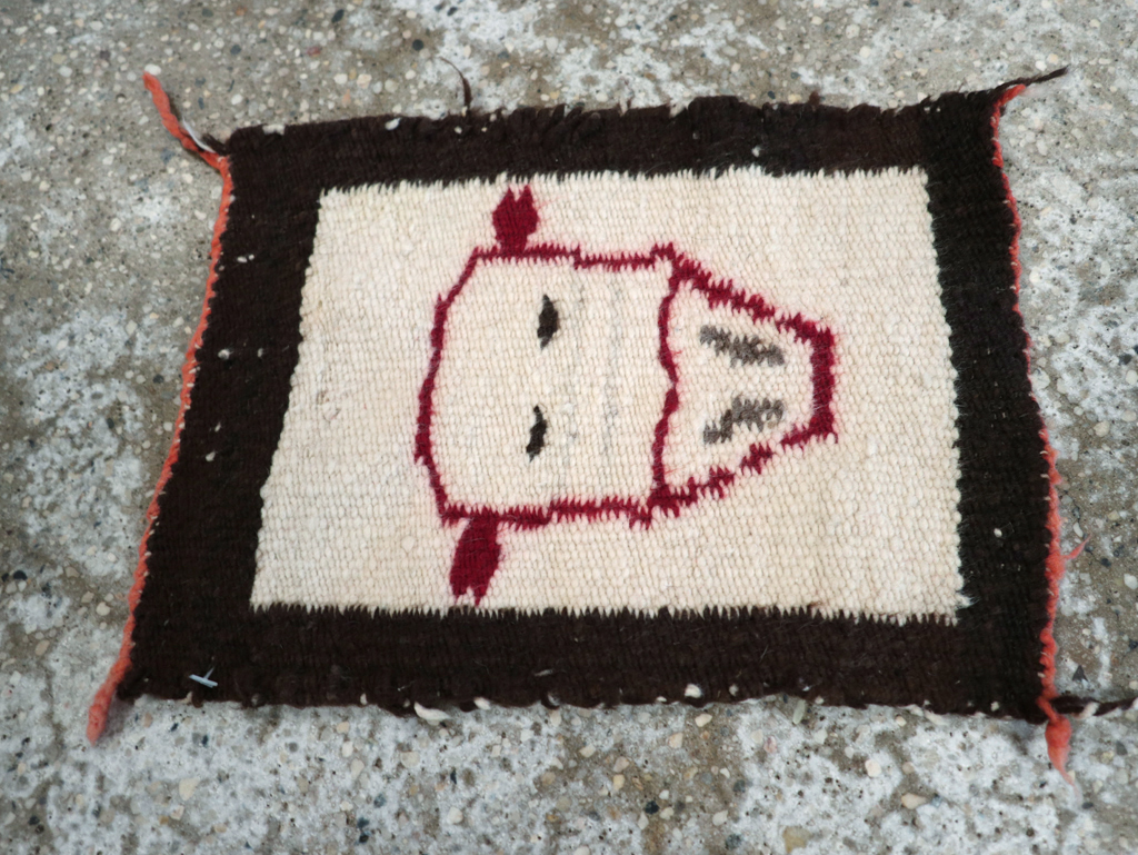 Vintage American Navajo Pictorial Kilim, No.31867 - Gss