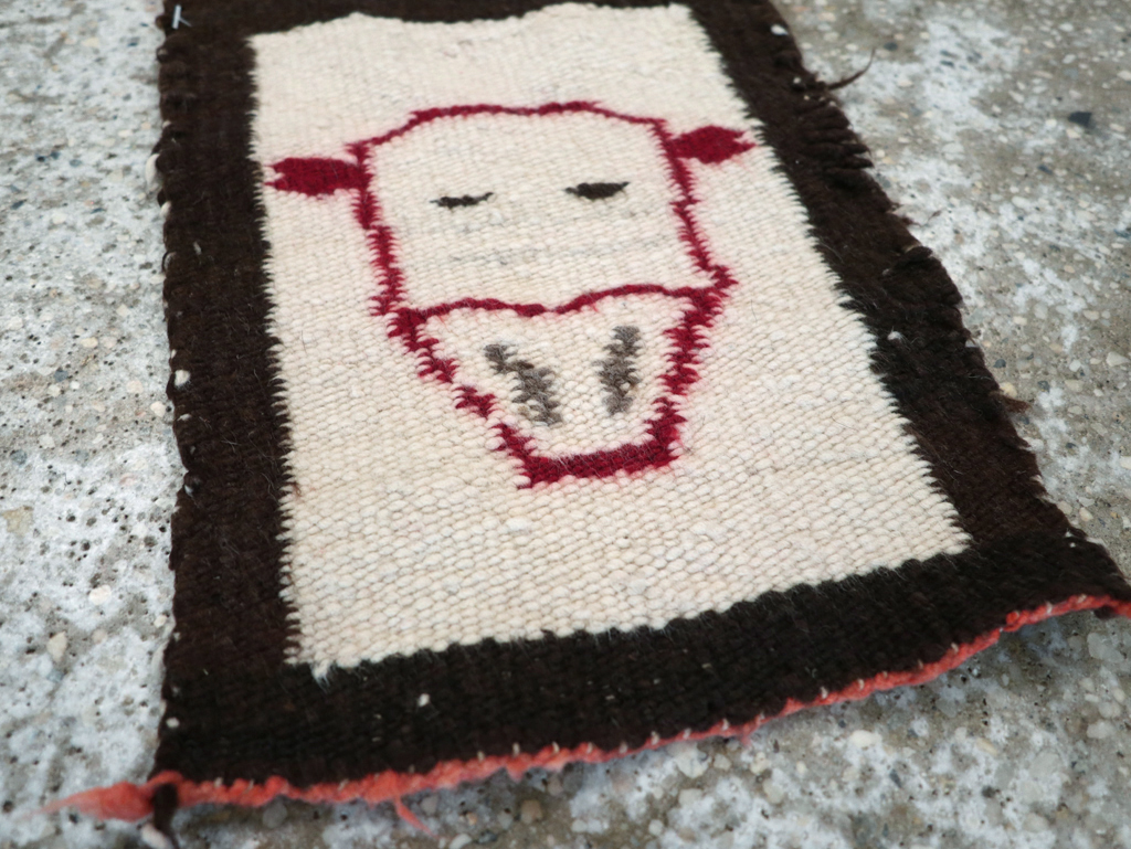 Vintage American Navajo Pictorial Kilim, No.31867 - Gss