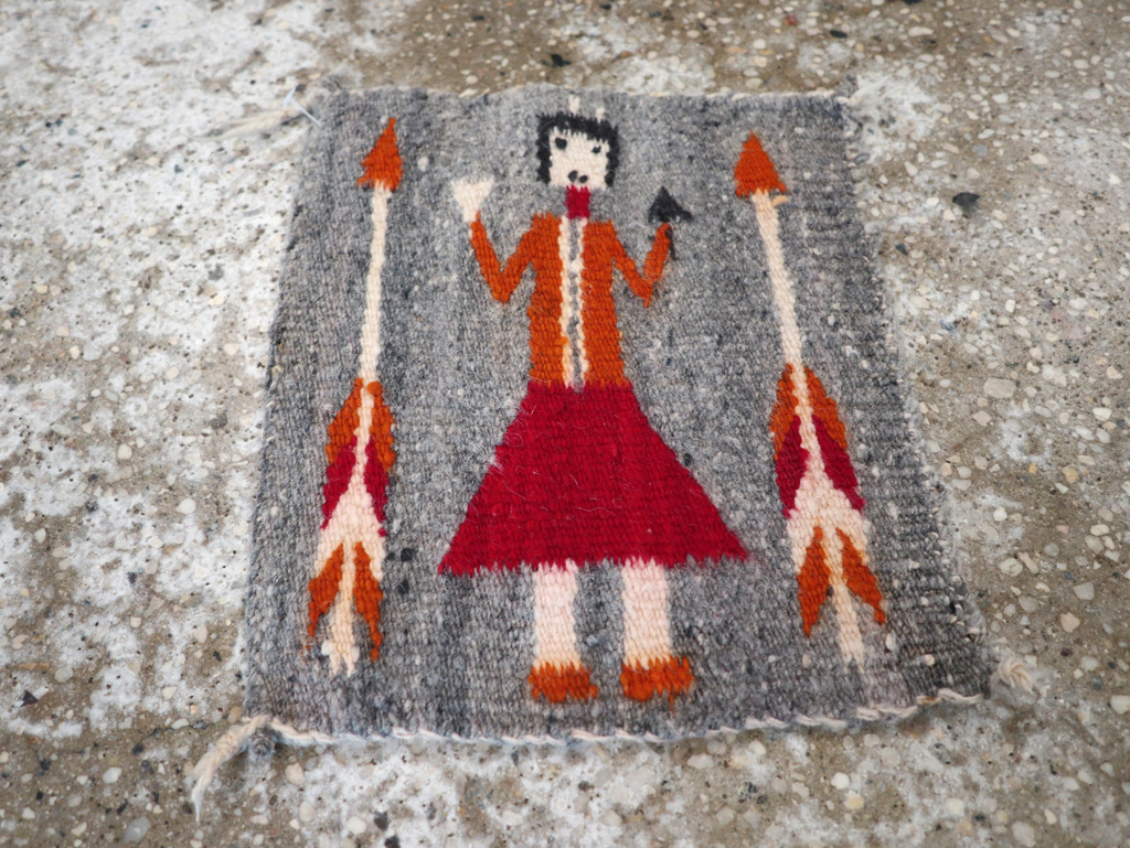 Vintage Pictorial Navajo Kilim, No.31868 - Gss