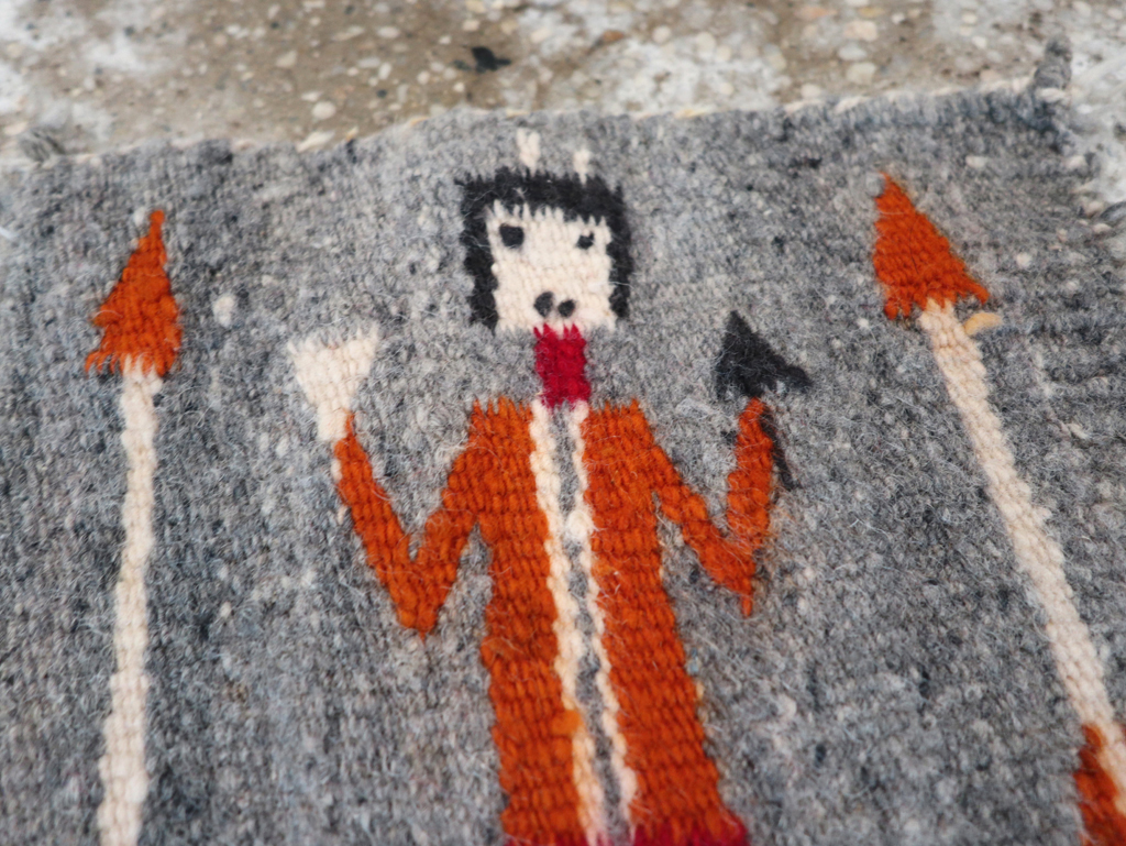 Vintage Pictorial Navajo Kilim, No.31868 - Gss