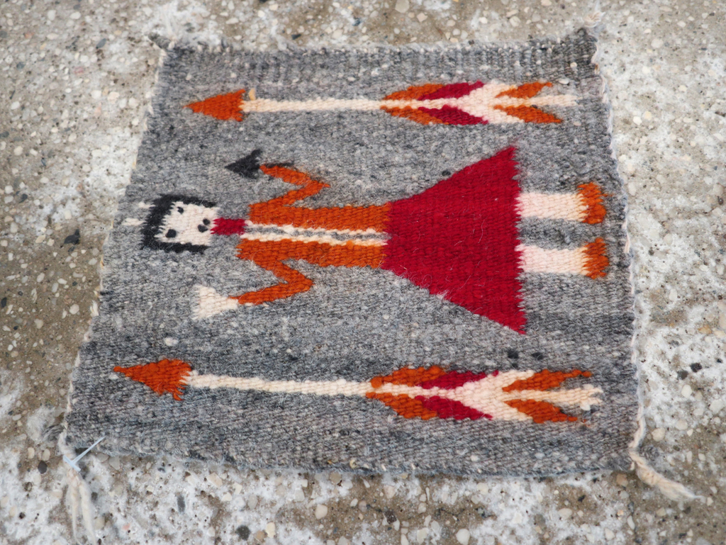 Vintage Pictorial Navajo Kilim, No.31868 - Gss
