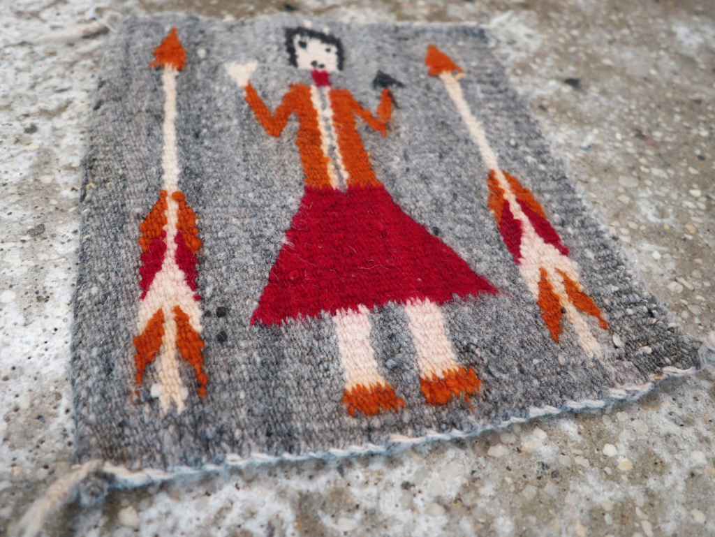 Vintage Pictorial Navajo Kilim, No.31868 - Gss