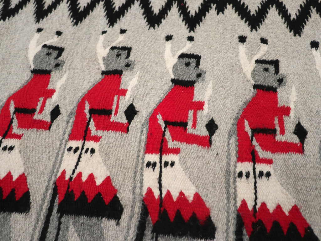 Vintage American Navajo Pictorial Rug, No.31869 - Gss