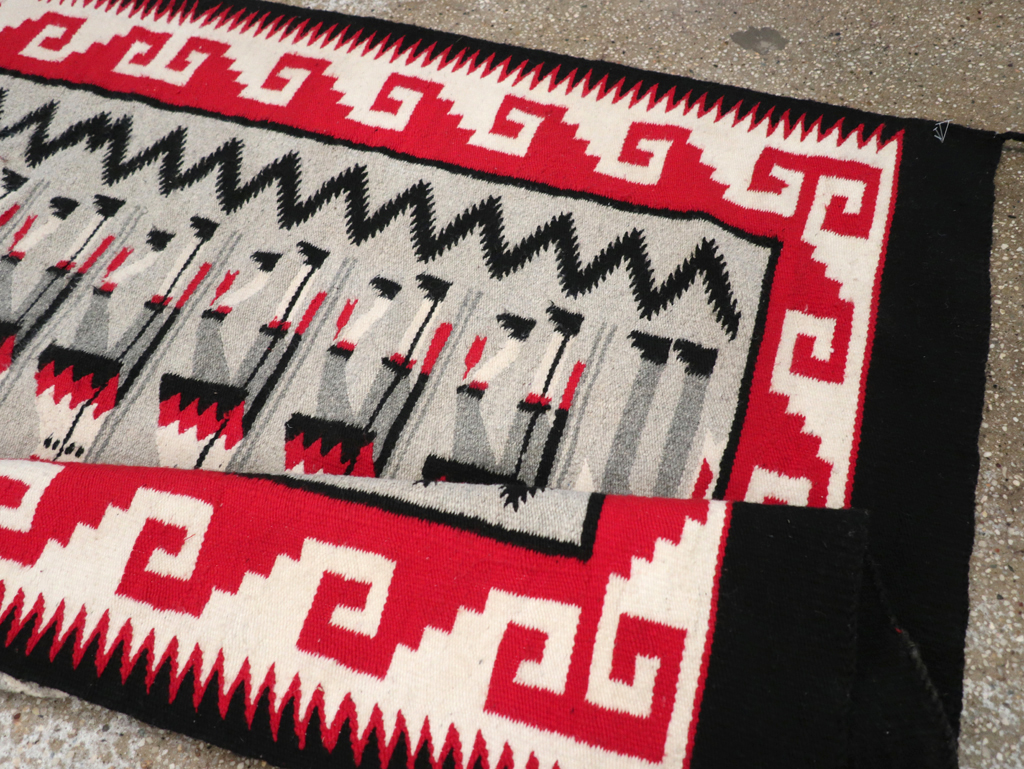 Vintage American Navajo Pictorial Rug, No.31869 - Gss