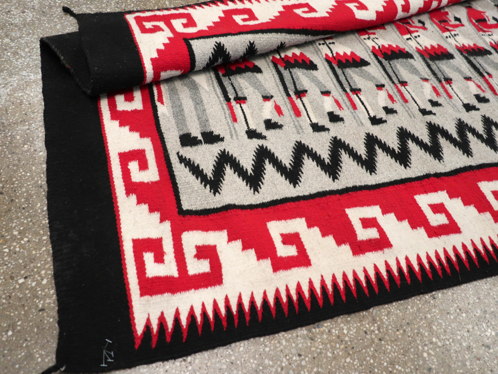 Vintage American Navajo Pictorial Rug, No.31869 - Gss