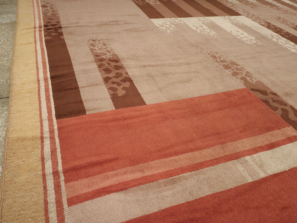 Vintage French Large Art Deco Carpet, No.31870 - Gss
