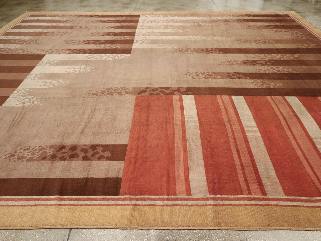 Vintage French Large Art Deco Carpet, No.31870 - Gss