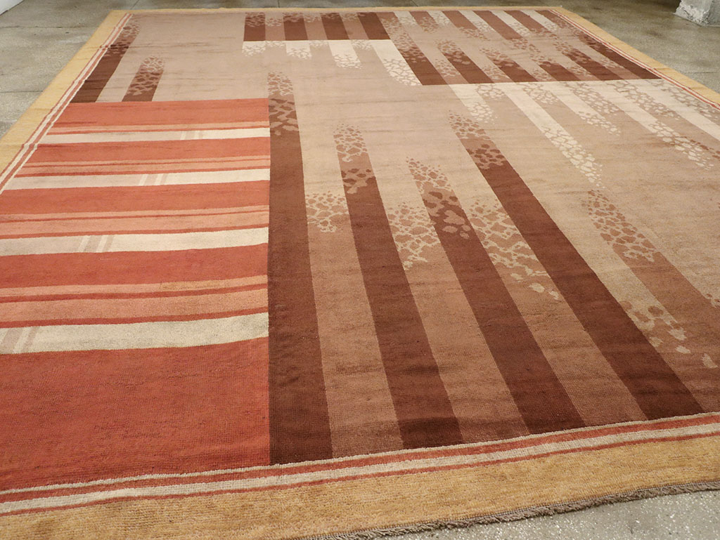 Vintage French Large Art Deco Carpet, No.31870 - Gss