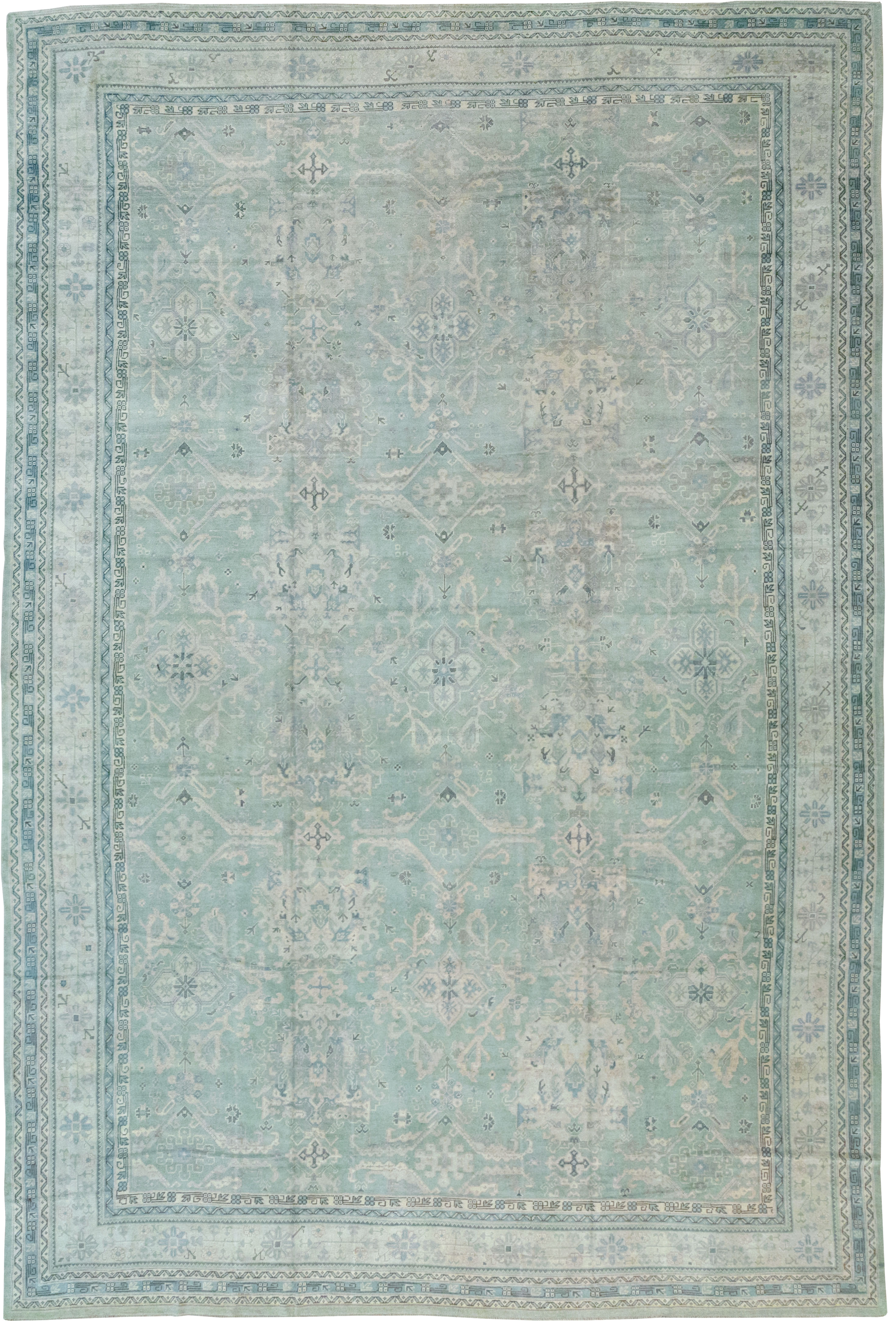 Antique Turkish Oushak Oversize Carpet, No.31871 - Gss