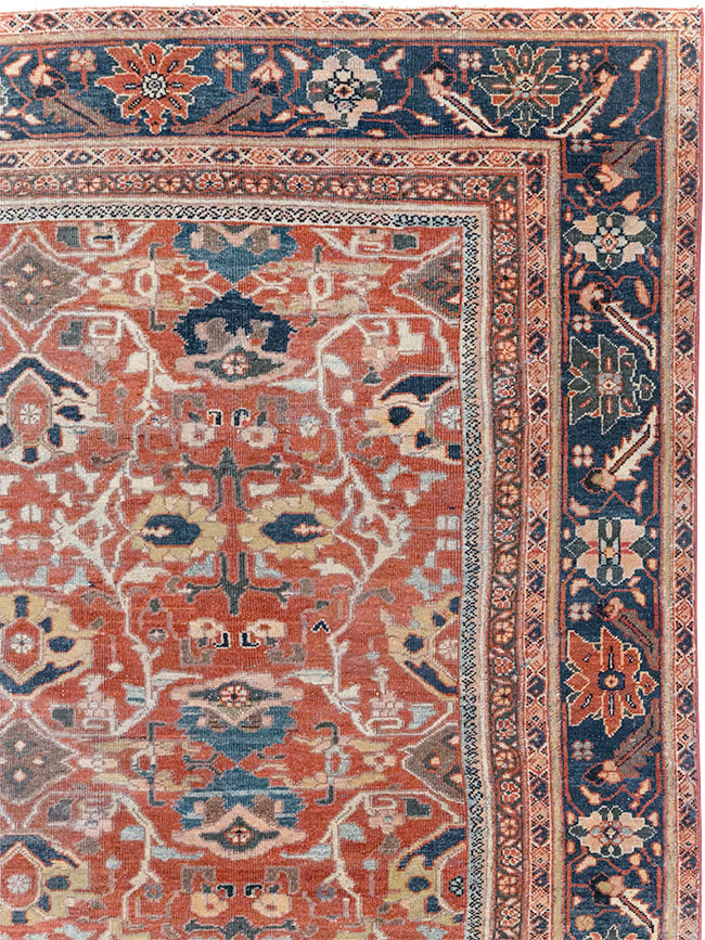 Antique Persian Mahal Large Carpet, No.31874 - Gss