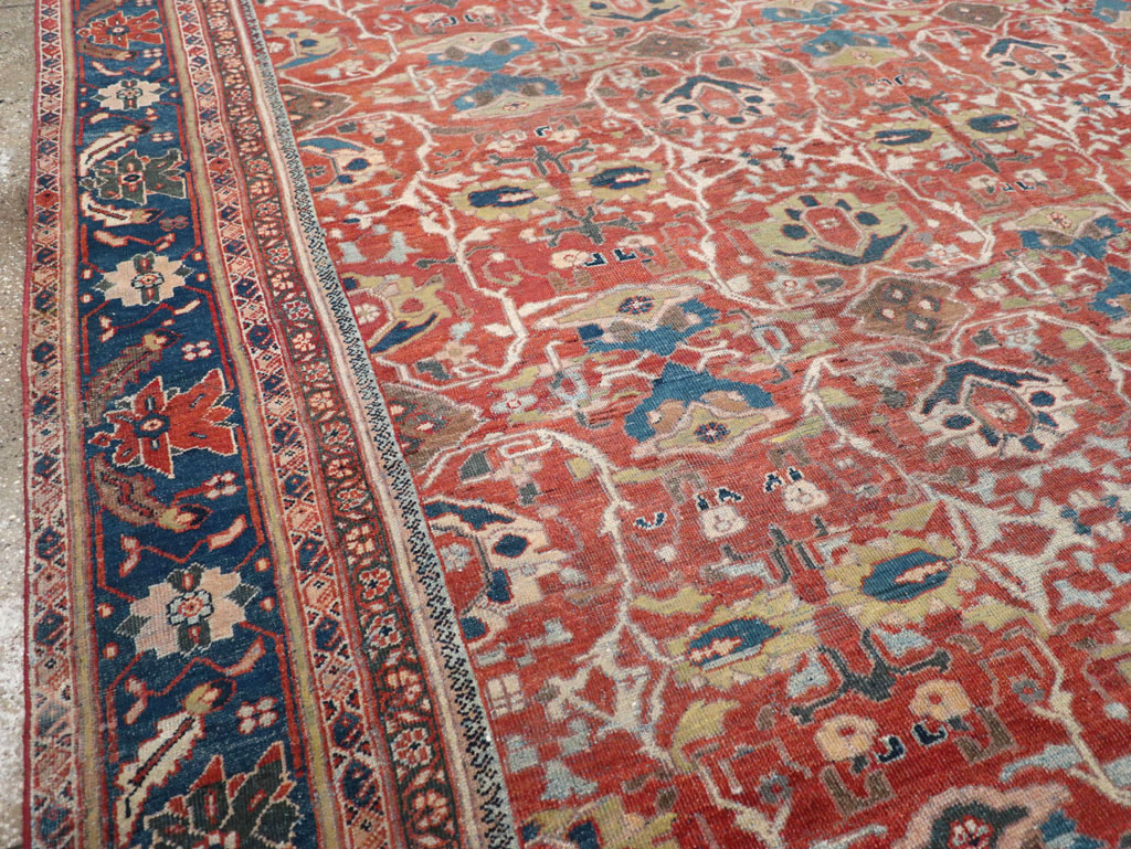 Antique Persian Mahal Large Carpet, No.31874 - Gss