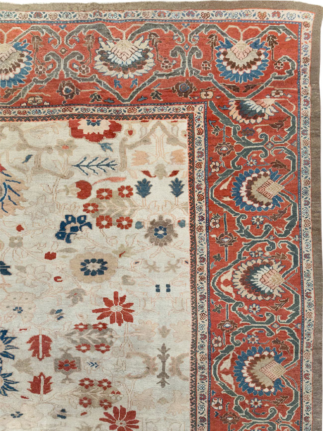 Antique Persian Sultanabad Large Carpet, No.31877 - Gss