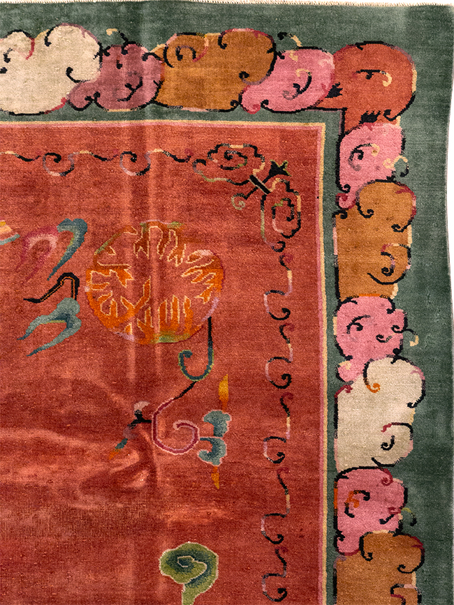 Vintage Chinese Art Deco Room Size Carpet, No.31885 - Gss