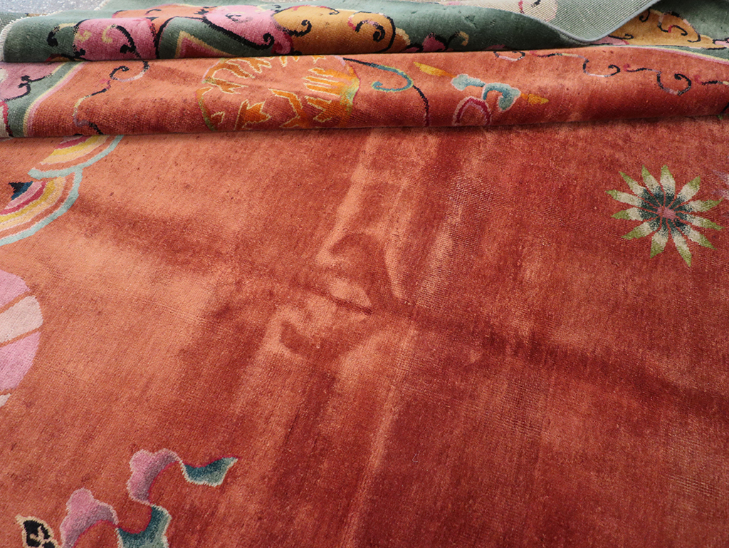 Vintage Chinese Art Deco Room Size Carpet, No.31885 - Gss