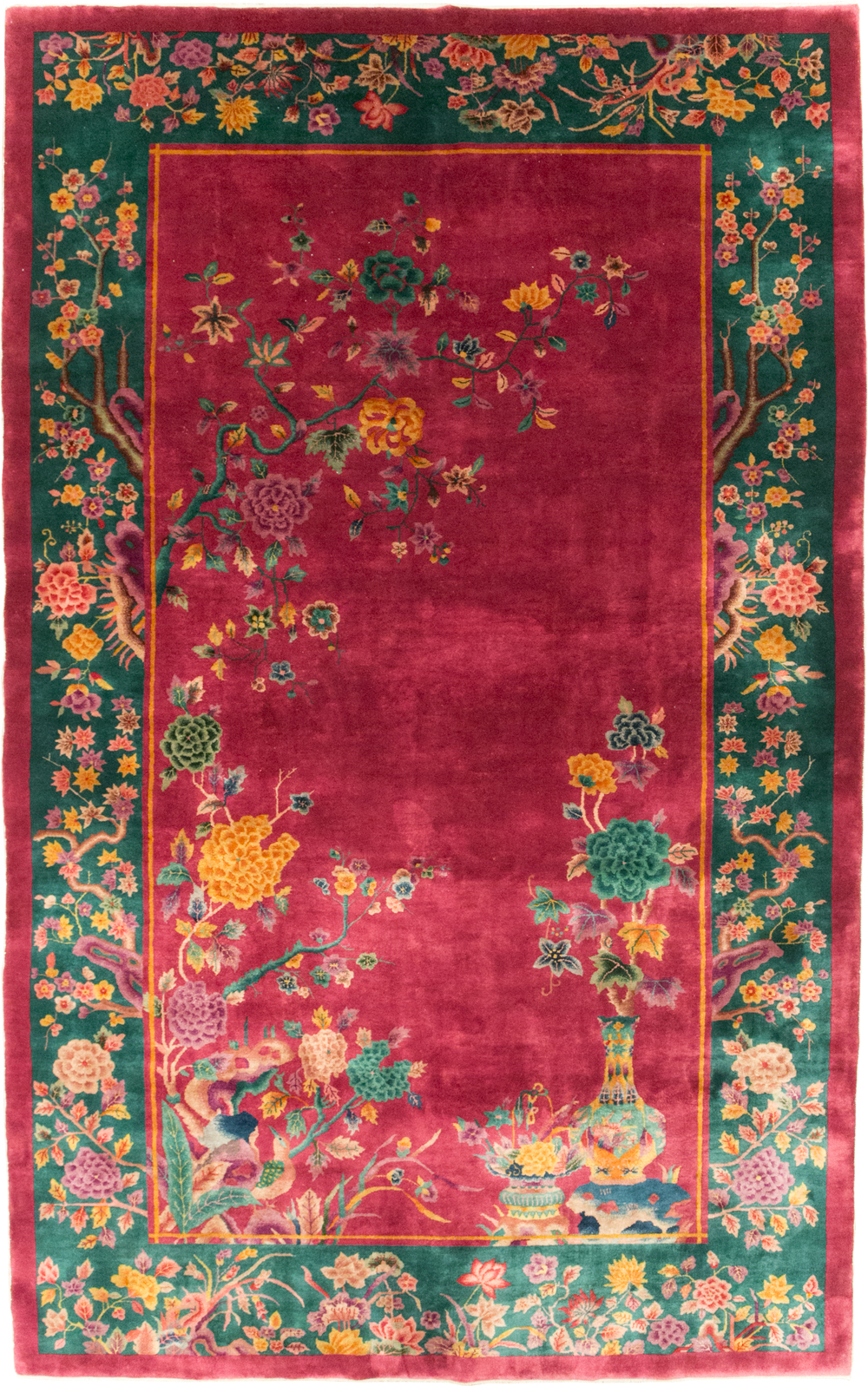 Vintage Chinese Art Deco Carpet, No.31896 - Gss