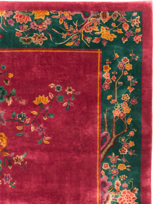 Vintage Chinese Art Deco Carpet, No.31896 - Gss