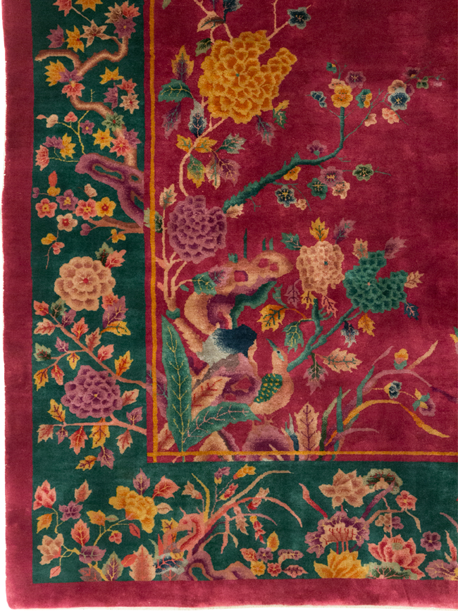 Vintage Chinese Art Deco Carpet, No.31896 - Gss