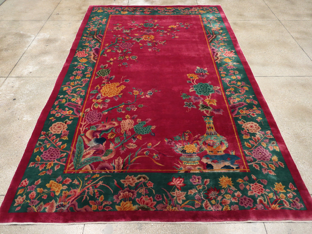 Vintage Chinese Art Deco Carpet, No.31896 - Gss