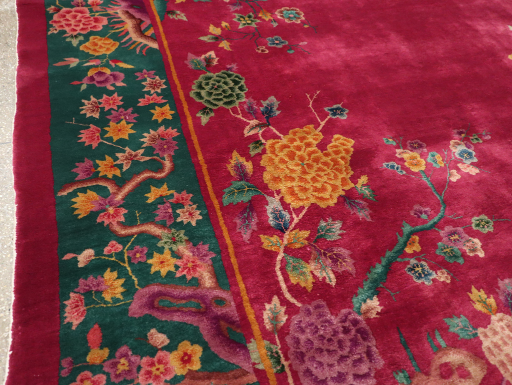 Vintage Chinese Art Deco Carpet, No.31896 - Gss
