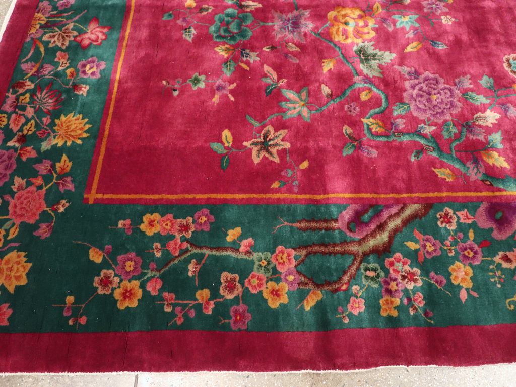 Vintage Chinese Art Deco Carpet, No.31896 - Gss