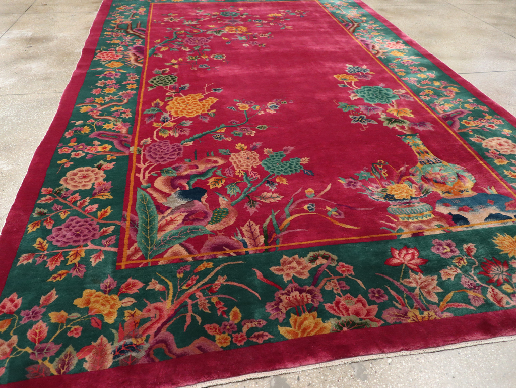 Vintage Chinese Art Deco Carpet, No.31896 - Gss