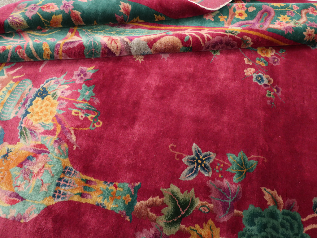 Vintage Chinese Art Deco Carpet, No.31896 - Gss