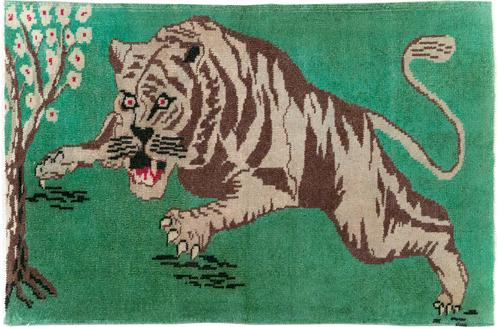 Vintage Turkish Anatolian Pictorial Rug, No.31898 - Gss