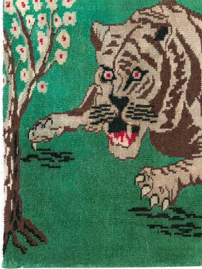 Vintage Turkish Anatolian Pictorial Rug, No.31898 - Gss