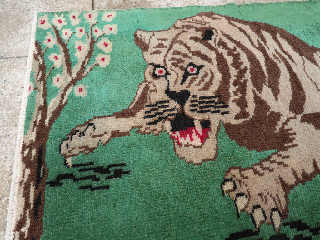 Vintage Turkish Anatolian Pictorial Rug, No.31898 - Gss