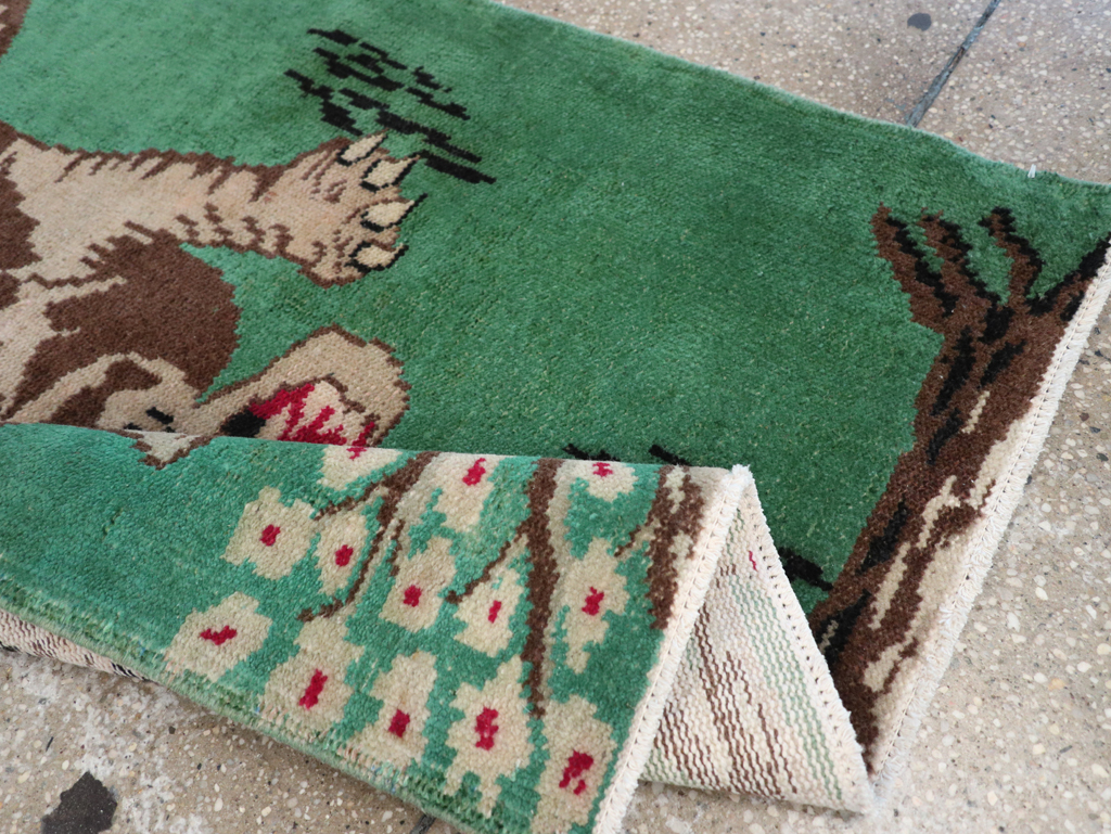 Vintage Turkish Anatolian Pictorial Rug, No.31898 - Gss