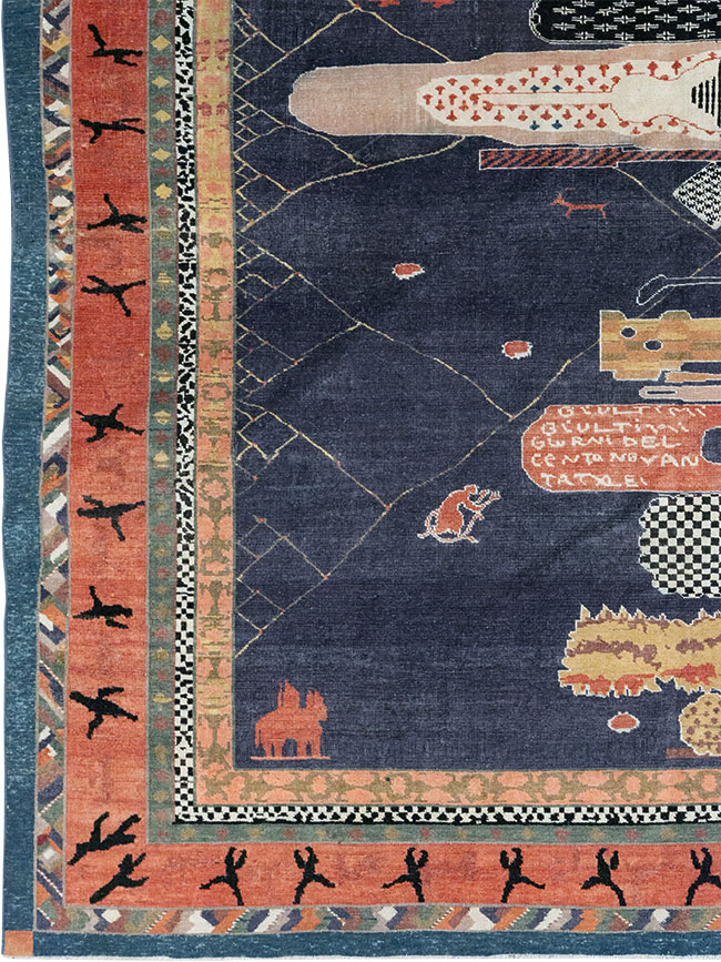 Vintage Turkish Anatolian Accent Carpet, No.31901 - Gss