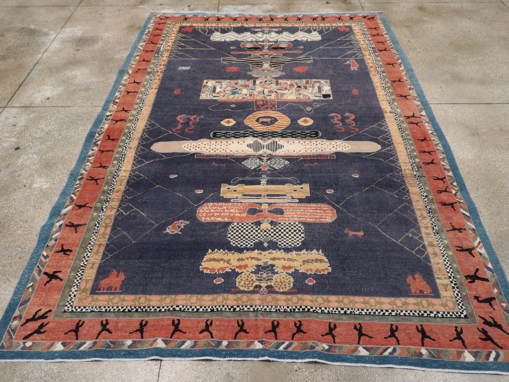 Vintage Turkish Anatolian Accent Carpet, No.31901 - Gss