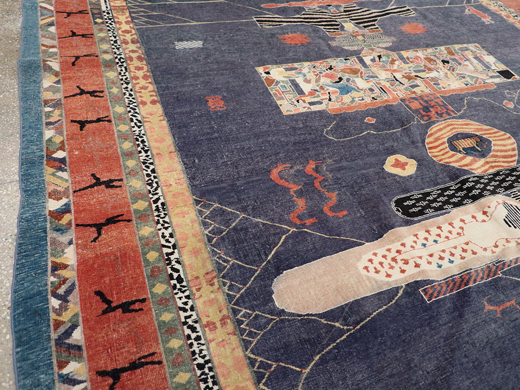 Vintage Turkish Anatolian Accent Carpet, No.31901 - Gss