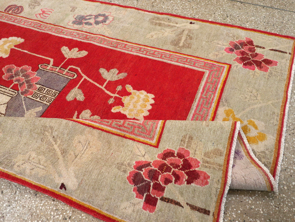 Vintage East Turkestan Pictorial Vase Khotan, No.31902 - Gss