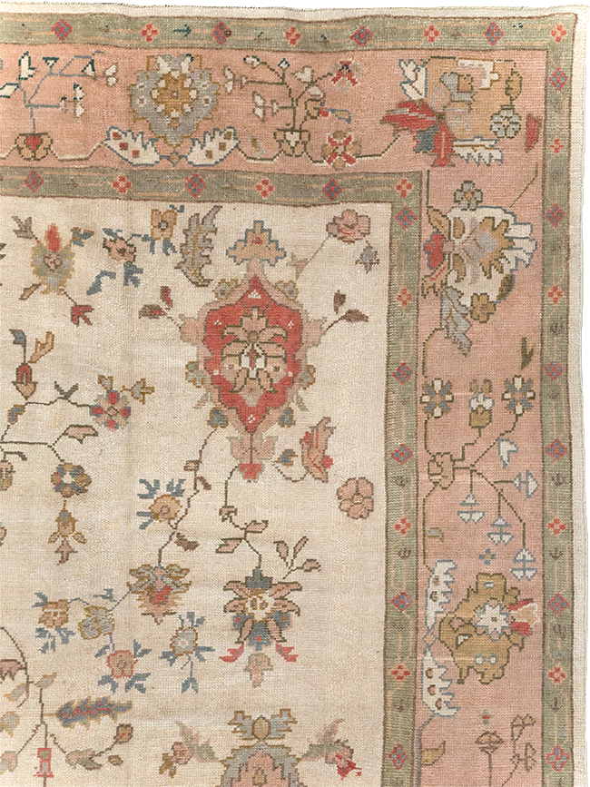 Vintage Turkish Oushak Large Carpet, No.31904 - Gss