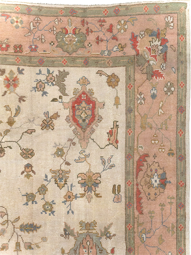 Vintage Turkish Oushak Large Carpet, No.31904 - Gss