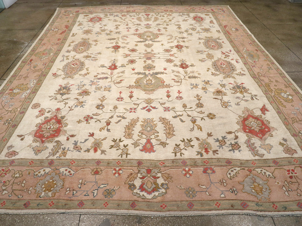 Vintage Turkish Oushak Large Carpet, No.31904 - Gss