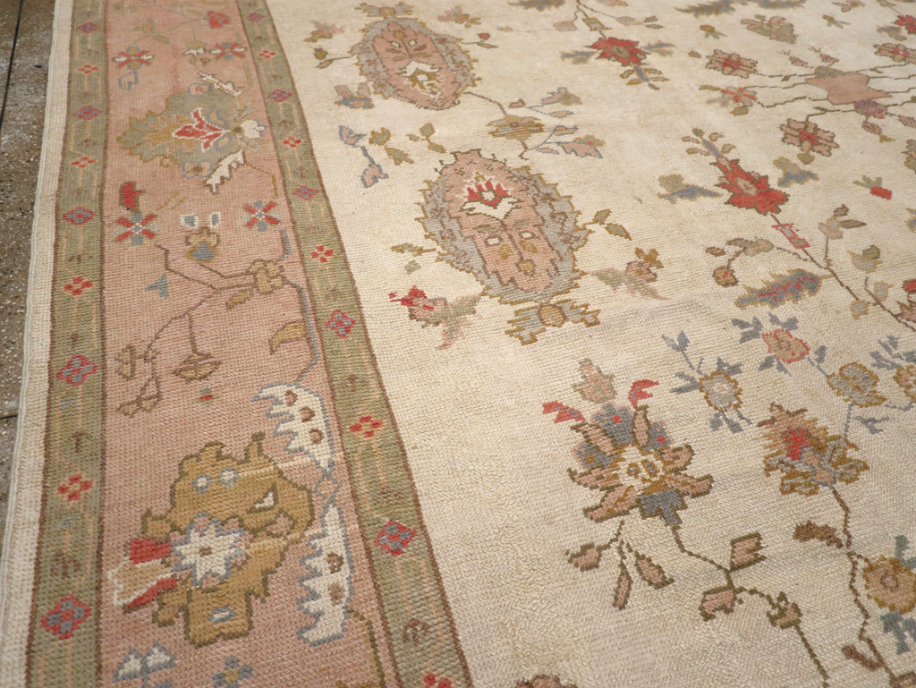 Vintage Turkish Oushak Large Carpet, No.31904 - Gss