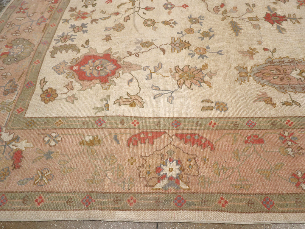 Vintage Turkish Oushak Large Carpet, No.31904 - Gss