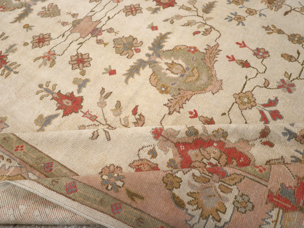 Vintage Turkish Oushak Large Carpet, No.31904 - Gss