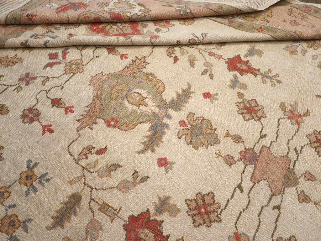 Vintage Turkish Oushak Large Carpet, No.31904 - Gss