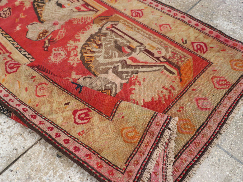 Antique Russian Karabagh Pictorial Rug, No.31914 - Gss