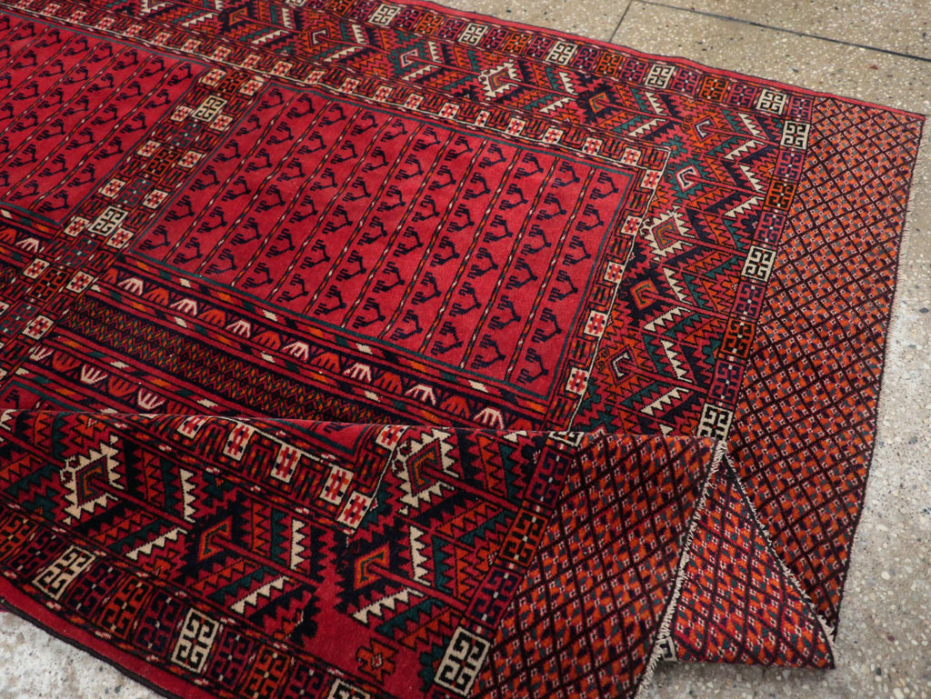 Vintage Central Asian Tekke Accent Rug, No.31915 - Gss