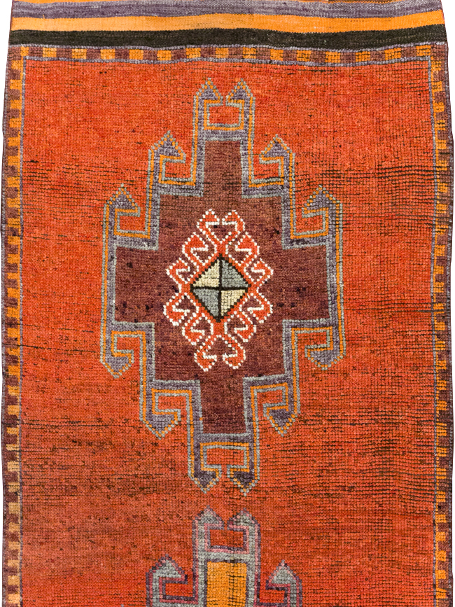 Vintage Turkish Anatolian Tribal Runner, No.31919 - Gss