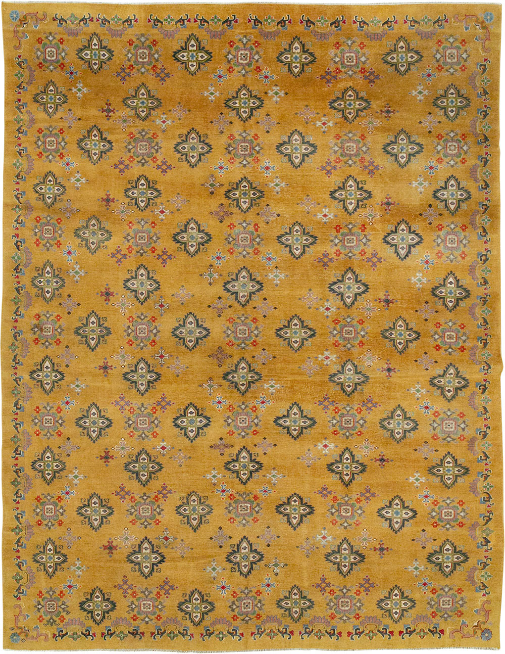 Vintage Indian Room Size Carpet, No.31921 - Gss