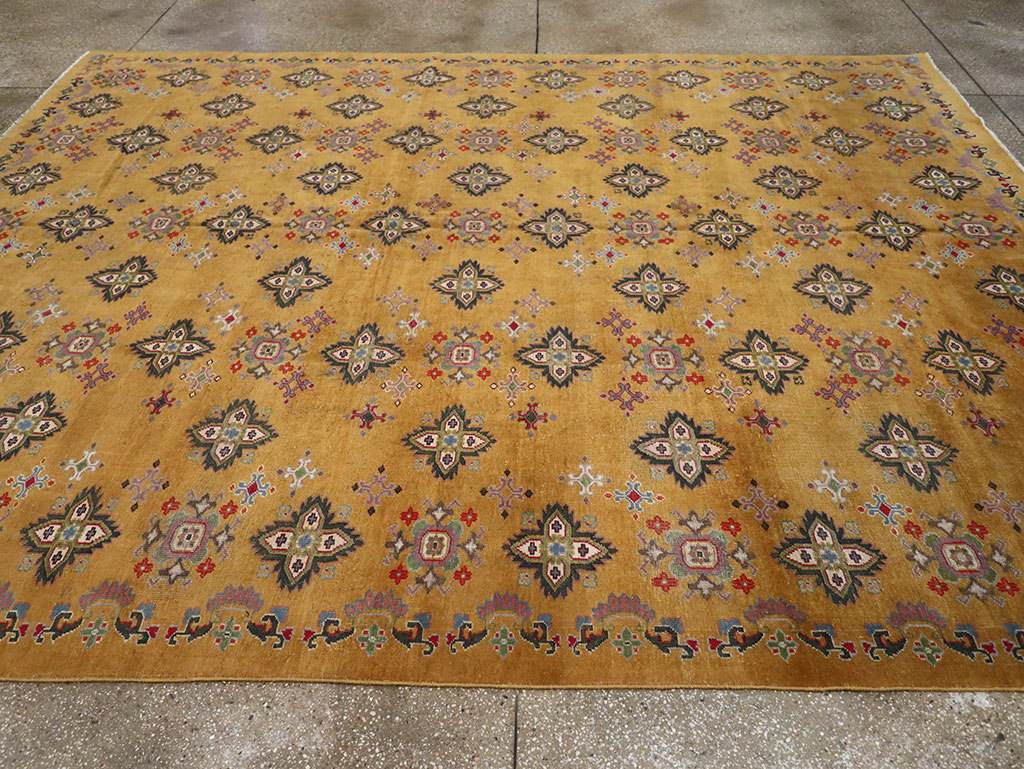 Vintage Indian Room Size Carpet, No.31921 - Gss
