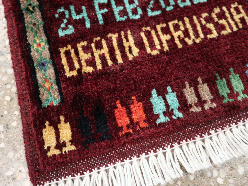 Vintage Afghan Baluch War Rug, No.31922 - Gss