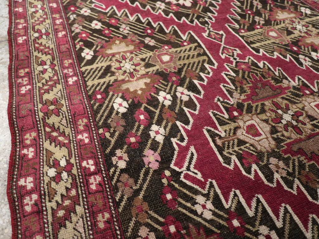 Antique Caucasian Karabagh Accent Rug, No.31923 - Gss